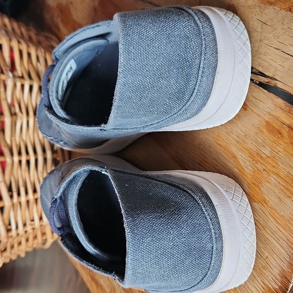 CHACO‎ Men’s Gray-bluish Canvas Slip-on Casual Loafer Shoes Sz 12 - Picture 3 of 16